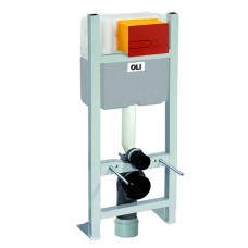 Инсталляция для унитаза Oli 014091 с кнопкой 670007 красный