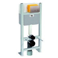 Инсталляция для унитаза Oli 014091 с кнопкой 148302 хром матовый