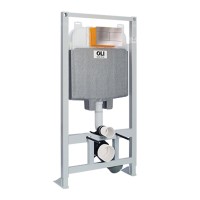 Инсталляция для унитаза Oli 601824 с кнопкой 057141 хром матовый