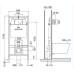 Инсталляция для унитаза Oli 601824 с кнопкой 152949 белый