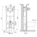 Инсталляция для унитаза Oli 721802 с кнопкой 054564 хром матовый