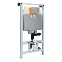 Инсталляция для унитаза Oli 048590 с кнопкой 670006 матовый хром