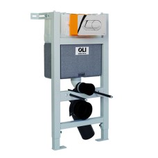 Инсталляция для унитаза Oli 721705 с кнопкой 640084 хром глянцевый