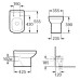 Приставной унитаз Roca Dama Senso Compacto 347517000 без сиденья