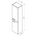 Пенал для ванной Ravak Chrome 39 X000000543 правый