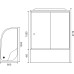 Душевая кабина Royal Bath 8120BK1-T-R прозрачное