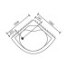 Душевой поддон Royal Bath 100BK 100x100x45