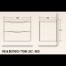 Тумба под раковину BelBagno Marino 700-2C-SO-BL-P Bianco Lucido