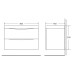 Тумба под раковину BelBagno Marino 800-2C-SO-RCA-P Rovere Cioccolato Amaro