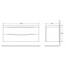 Тумба под раковину BelBagno Marino 1200-2C-SO-RG-P Rovere Grigio