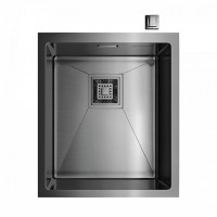 Кухонная мойка Omoikiri Akisame 38-U/IF-GM вороненая сталь