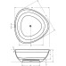 Ванна из литьевого мрамора Riho Ovideo 160х160