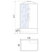Душевая кабина River Vitim 120/80/24 ТН с поддоном