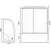 Душевая кабина Royal Bath 8120BK3-WT L белое/прозрачное