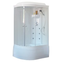 Душевая кабина Royal Bath 8120BK3-WT R белое/прозрачное
