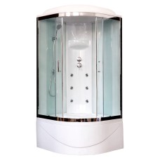Душевая кабина Royal Bath 100BK3-WT-CH белое/прозрачное
