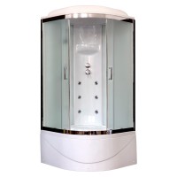 Душевая кабина Royal Bath 100BK3-WC-CH белое/шиншилла