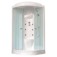 Душевая кабина Royal Bath 100HK7-WT белое/прозрачное
