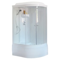Душевая кабина Royal Bath 8120BK6-WT L белое/прозрачное