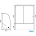 Душевая кабина Royal Bath 8120BK2-T-CH L прозрачное