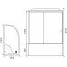 Душевая кабина Royal Bath 8120BK6-WT-CH L белое/прозрачное