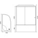 Душевая кабина Royal Bath 8120BK6-WC L белое/шиншилла