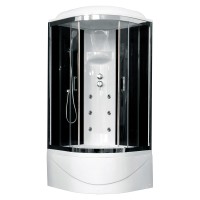 Душевая кабина Royal Bath 90BK3-BT-CH черное/прозрачное