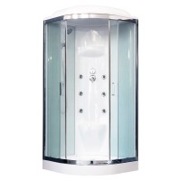 Душевая кабина Royal Bath 90HK7-WT-CH белое/прозрачное