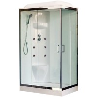 Душевая кабина Royal Bath 8120HP7-WT-CH L белое/прозрачное