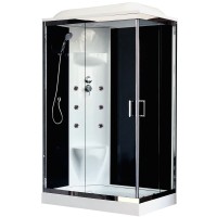 Душевая кабина Royal Bath 8120HP7-BT-CH L черное/прозрачное