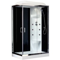 Душевая кабина Royal Bath 8120HP7-BT-CH R черное/прозрачное