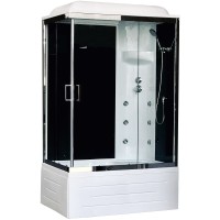 Душевая кабина Royal Bath 8100BP3-BT-CHR черное/прозрачное