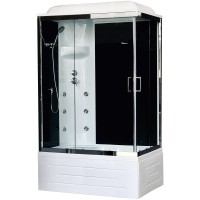 Душевая кабина Royal Bath 8120BP3-BT-CH L черное/прозрачное