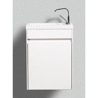 Тумба под раковину BelBagno Pietra Mini-460-1A-SO-BL-R Bianco Lucido