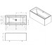 Акриловая ванна Riho Still Square 170x75 - Plug&Play на ножках