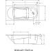 Акриловая ванна Riho Lazy 170х75