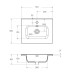 Раковина для мебели BelBagno Kraft 39 50 BB500/390ETL