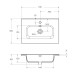 Раковина для мебели BelBagno Kraft 39 60 BB600/390ETL