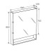 Зеркальный шкаф для ванной Roca Gap 60 белый глянец