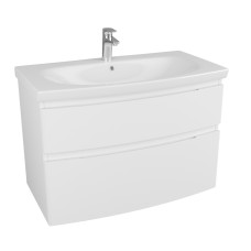 Тумба с раковиной OWL Gotland 90 2 ящика белый лак