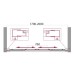 Душевая дверь BelBagno Unique BF-2-170/200-P-Cr