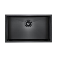 Кухонная мойка Paulmark Koher PM807444-GM вороненая сталь