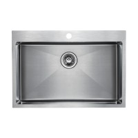 Кухонная мойка Paulmark Saar PM807551-BS брашированная нерж. сталь