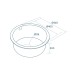 Кухонная мойка Paulmark Werra PM404646-GM вороненая сталь