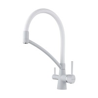 Смеситель Paulmark Siegen 213111-431TW белый для кухни