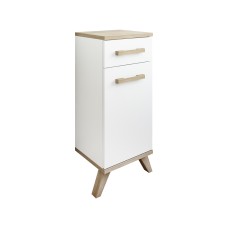 Напольная тумба Sanflor Ингрид 30 белый матовый/вяз швейцарский