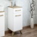 Напольная тумба Sanflor Ингрид 30 белый матовый/вяз швейцарский