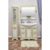Зеркало для ванной Sanflor Адель 100 белый/патина золото