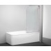 Шторка для ванны Royal Bath 140х80 RBBV814 рифленая