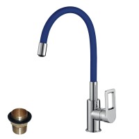 Смеситель Rossinka Z35-35U-Blue для кухни